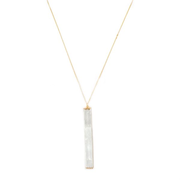 Selenite Bar Necklace