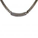 Chain Necklace with Swarovski Crystal Bar