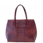 Burgandy Envelope Crocodile Hangbag