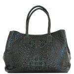 Dark Green Crocodile Handbag