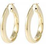Gold Flat Hoop Earrings
