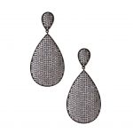 Gunmetal Teardrop Earrings