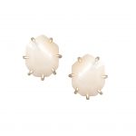 Ivory Mother-of-Pearl Stud Earrings