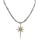 Peacock Pearl Necklace With Star Pendant