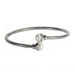 Pearl End Cuff Bracelet