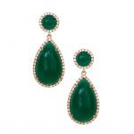 Green Drop Earrings