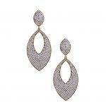 Crystal Teardrop Pierced Earrings