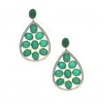 Green Teardrop Earrings