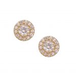 Small Halo Stud Earrings