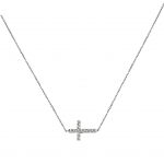 Small Side Cross Necklace
