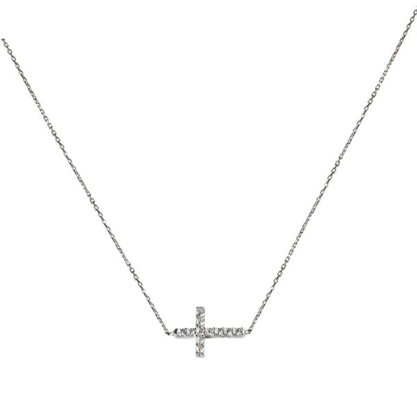Small Side Cross Necklace