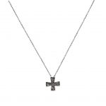 Oxidized Cross Necklace
