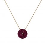 Pink Disc Necklace
