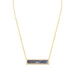 Lapis Bar Necklace