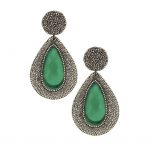Green Teardrop Earrings