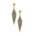 Marquee Triangle Dome Earrings