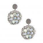 Flower Disc Earrings