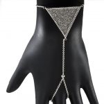 Pave Triangle Hand Chain