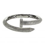 Pave Nail Cuff Bracelet