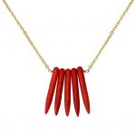 Red Spike Necklace