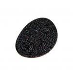 Asymmetrical Black CZ Cocktail Ring