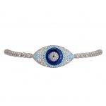 Adjustable Dark Blue Evil Eye Bracelet
