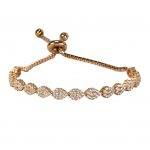 Adjustable Small Teardrop Shaped Bracelet