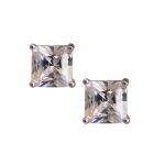 Large Square Stud Earrings