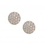 Cubic Zirconia Disc Studs