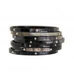 7-Set Black Horn Bangles