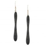 Grey Horn Earrings