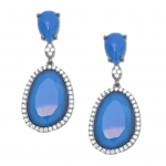 Blue Agate Earrings