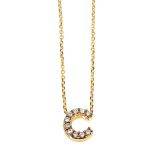 "C" Initial Necklace