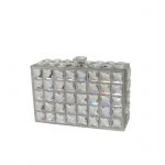 Silver Crystal Clutch