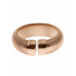 Ribbed Cuff  18kt Rose Gold Plated Bronze