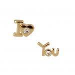 "I Love You" Studded Earrings