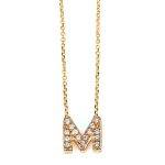"M" Initial Necklace