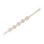 Link Bracelet  18kt Rose Gold Plated over Bronze