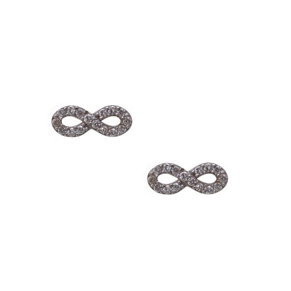 Small Infinity Stud Earrings