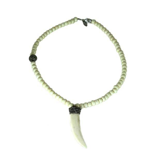 Bone Horn Necklace