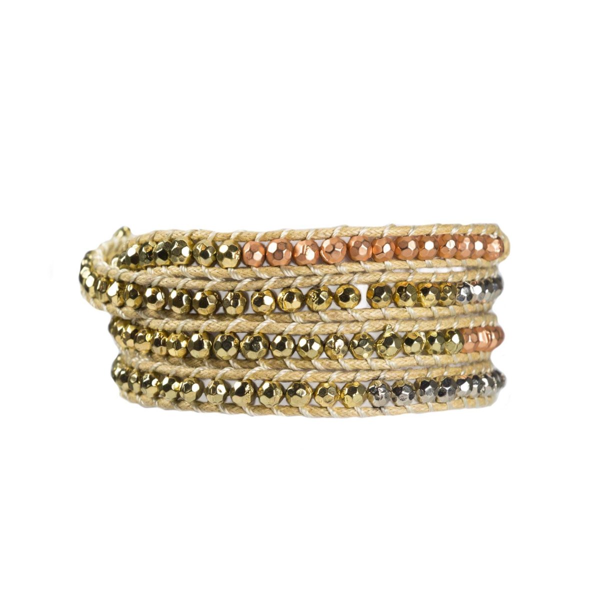 Beaded Nugget Wrap Bracelet - Image 1