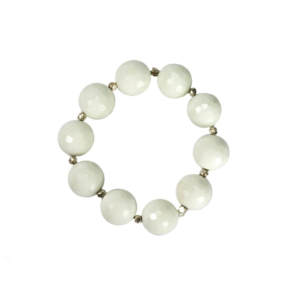 Chalcedony Beaded Bracelet - Image 1