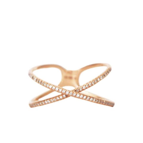 Criss Cross Diamond Ring