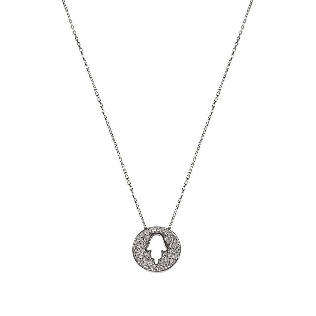 Hamsa Pendant Necklace - Image 1