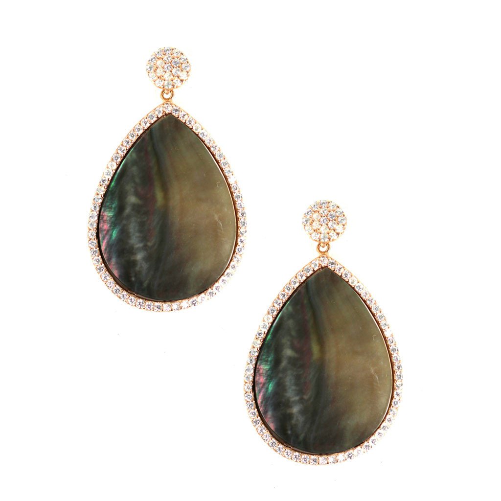 Pearl Teardrop Earrings - Image 1