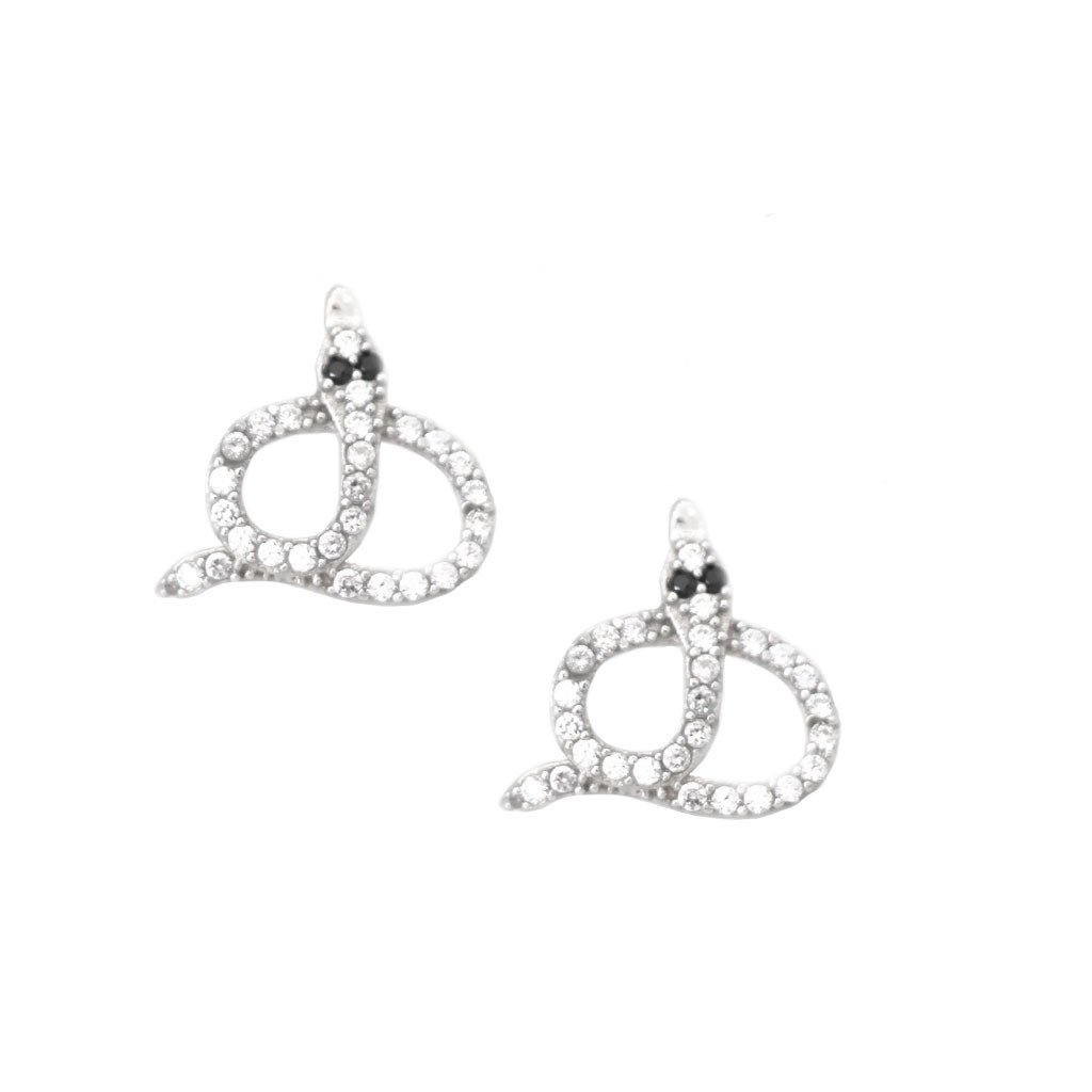Snake Stud Earrings - Image 1