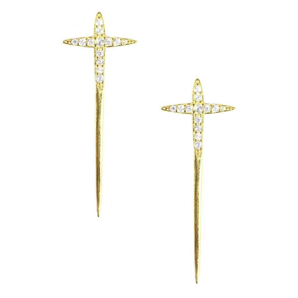 Sword Cross Earrings - Image 1