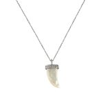 Double Sided Horn Pendant Necklace