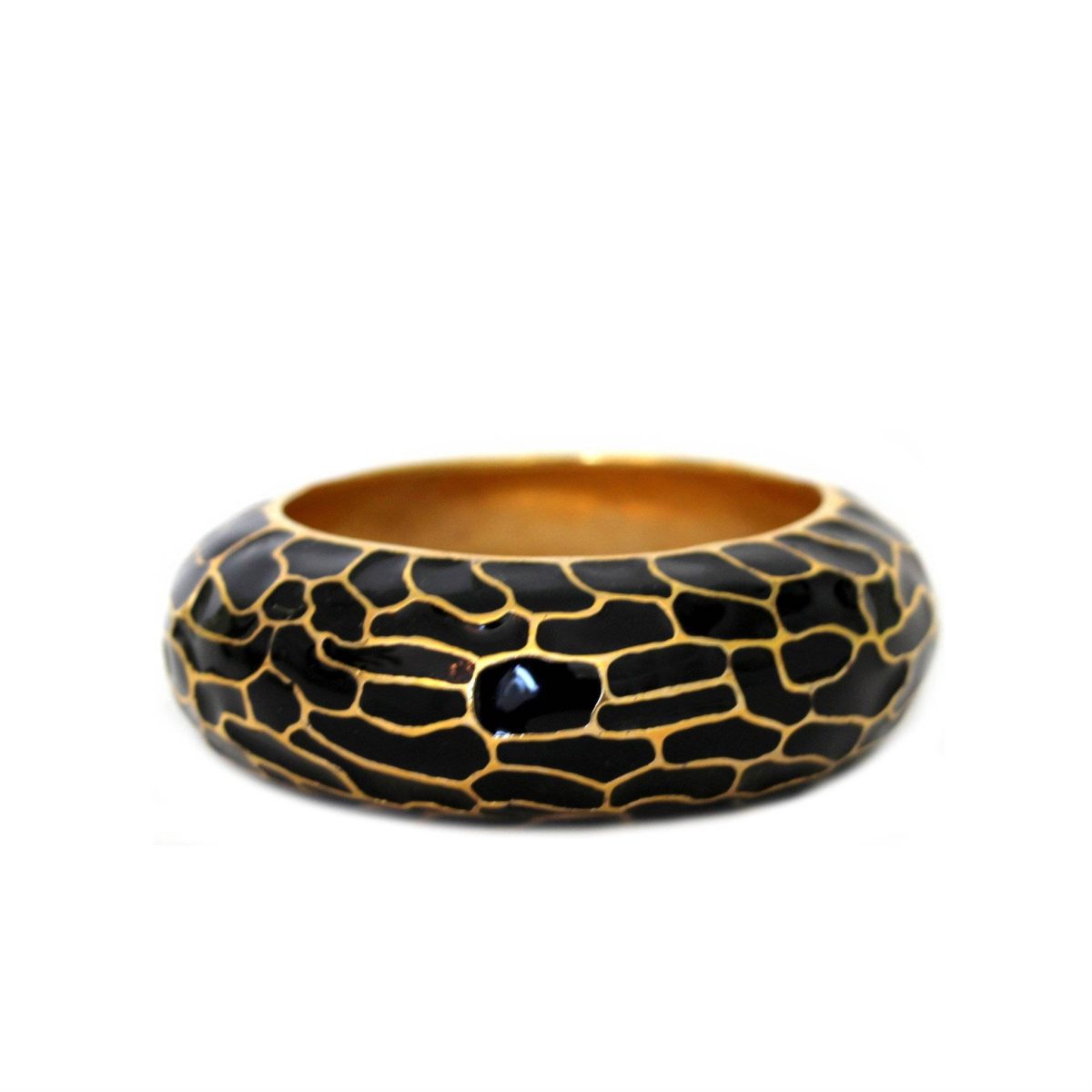 Black Girrafe Embossed Bracelet - Image 1