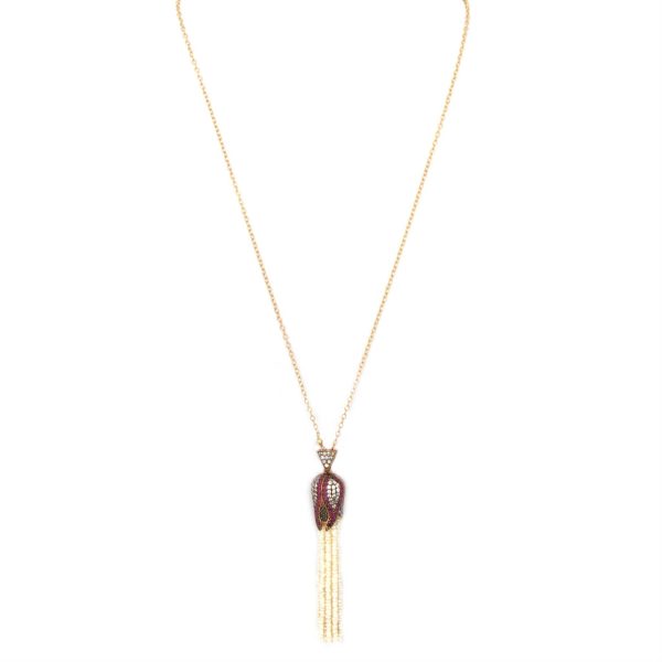 Flower Tassel Necklace
